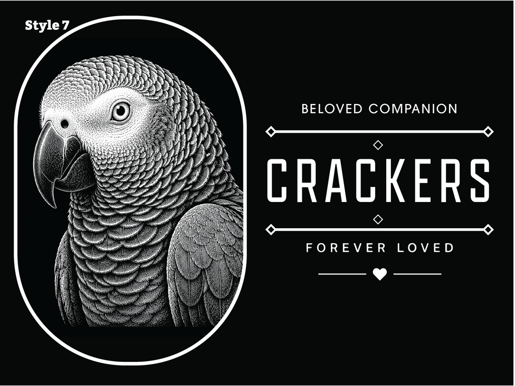 Personalized Pet Memorial Plaque – Custom Photo Engraved on Natural Slate