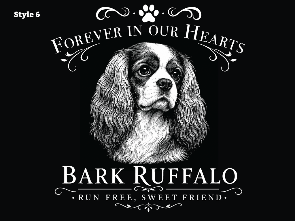 Personalized Pet Memorial Plaque – Custom Photo Engraved on Natural Slate